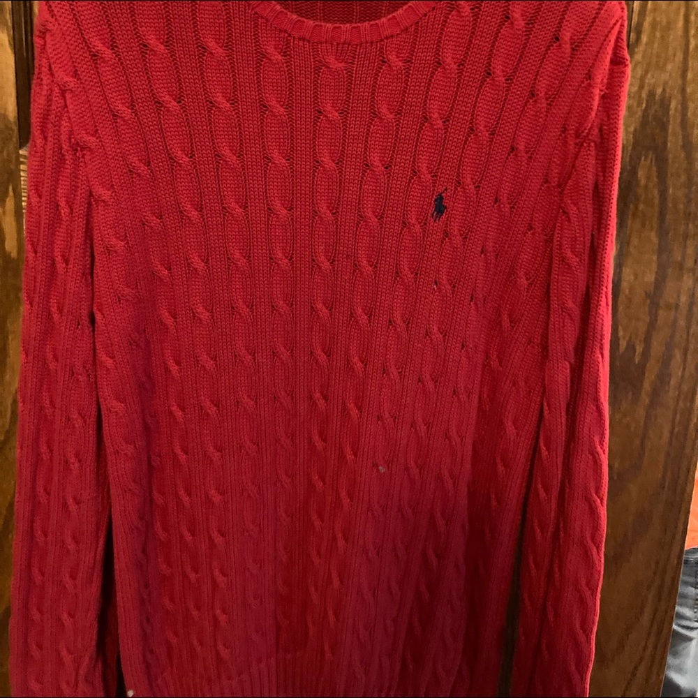 Nice Classic Red Polo Sweater